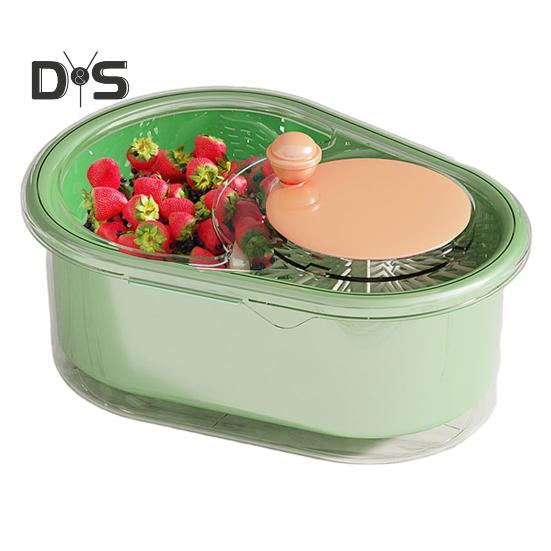 

Большая емкость для мойки фруктов, вращающаяся чаша со съемной щеткой, простая в использовании ручная мойка фруктов и овощей, сливная корзина