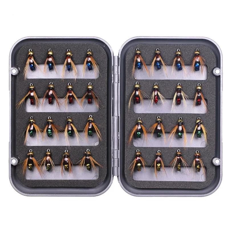 Fly Fishing Flies Kit Artificial Bait Nymph Scud Fly Bug Worm Trout Fishing Flies Insect Fishing lure Pack of 4pcs /8pcs /32pcs