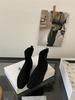 Cowhide version! Inner heightening suede pointed thin boots short boots women's shoes autumn and winter 2025 new with skirt ankle boots