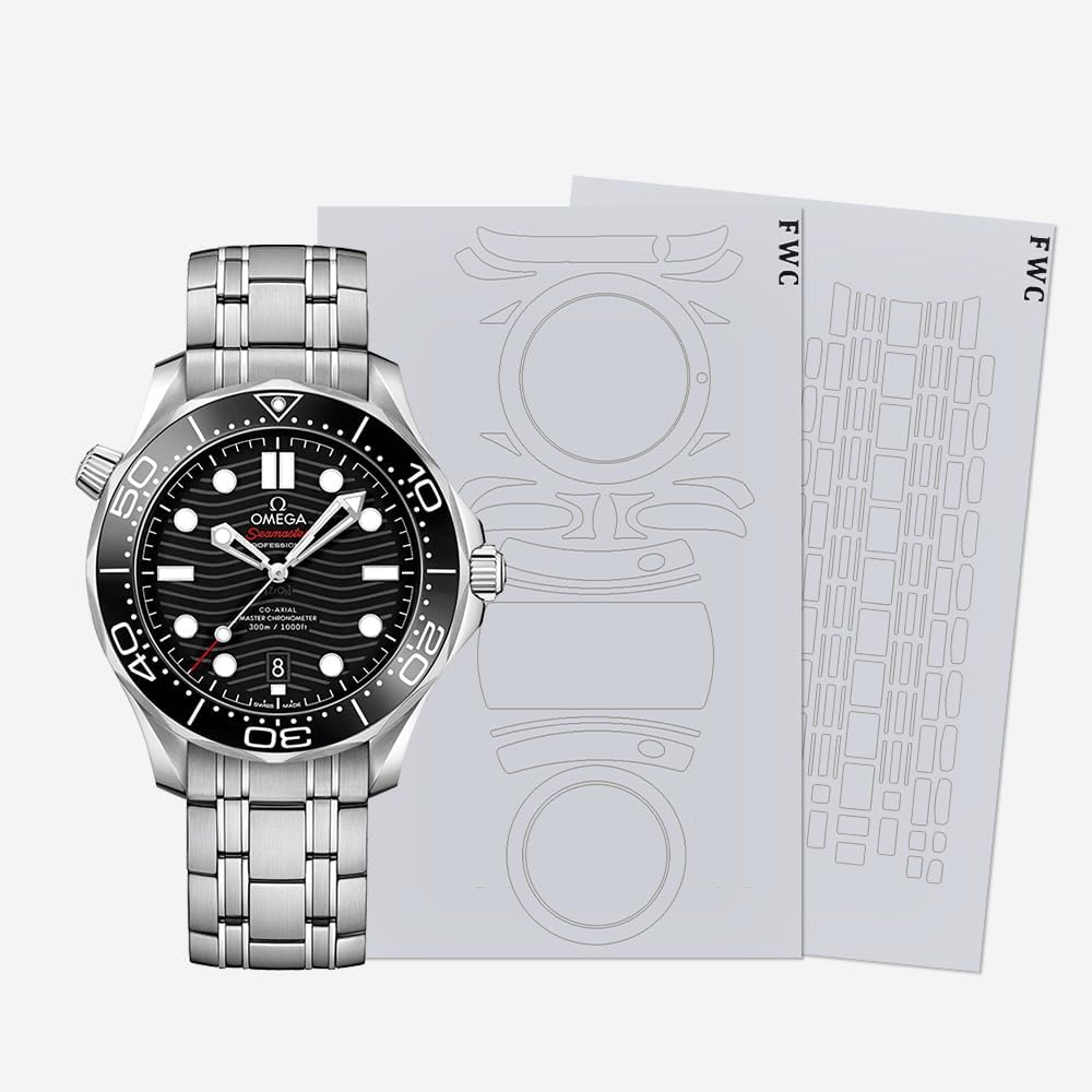 

FineWatchcare Watch Protective Film High Gloss Precise Surface Film for Omega Seamaster 42 210.30...