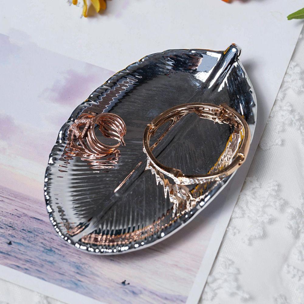 Luxury Storage Tray Ceramic Display Plates Cosmetic Organizer Jewelry Tray  Cosmetics