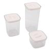 Cereal Storage Container Reusable Plastic Transparent Multipurpose Sealed Grain Can for Cereal