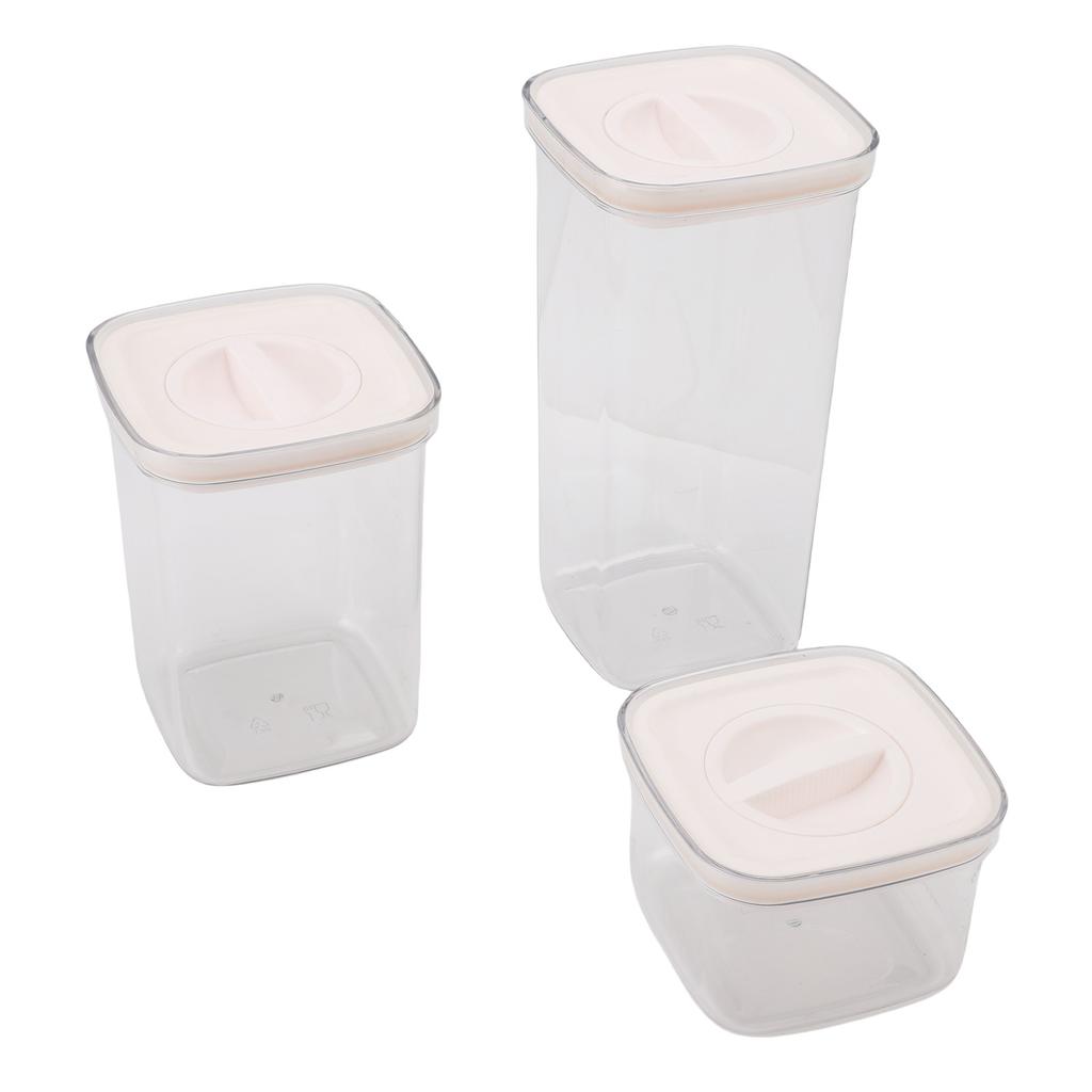 Cereal Storage Container Reusable Plastic Transparent Multipurpose Sealed Grain Can for Cereal