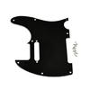 8 Hole Guitar Anti-Scratch Plate 3 Ply Solid Black Guitar Protective Pickguard
