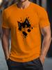 Hot Sale 100% Cotton Casual Short Sleeve Cat Men t Shirt Summer Breathable Clothes O-Neck Oversized Short Sleeves Unisex