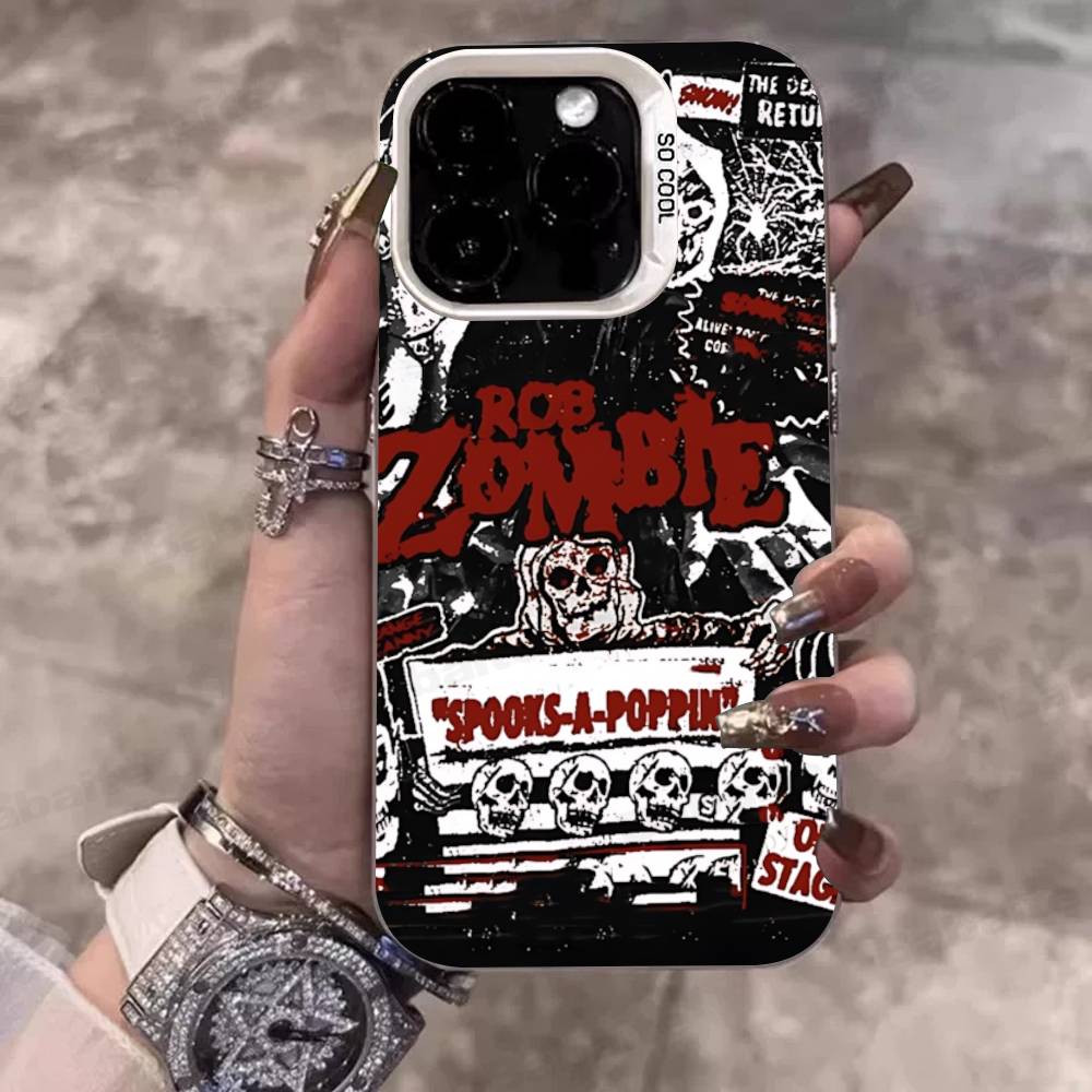 R-Rob Singer Z-Zombie Heavy Metal Band Phone Case For IPhone 17 16 Plus Pro Max 15 14 13 12 11 Matte Colorful Covers