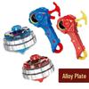 Free Shipping Dual Alloy Burst Gyro Toy - Magic Light Pull String Battle Gyro