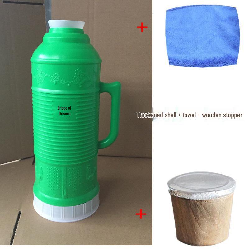 Retro Isolier-Thermoskanne - 2L Warmhaltekanne zum Kochen von Wasser, 5 Pfund Fassungsvermögen