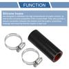 X AUTOHAUX 1 Set Inner Diameter 20mm/0.79" Length 76 Mm 0 Degrees Black Red