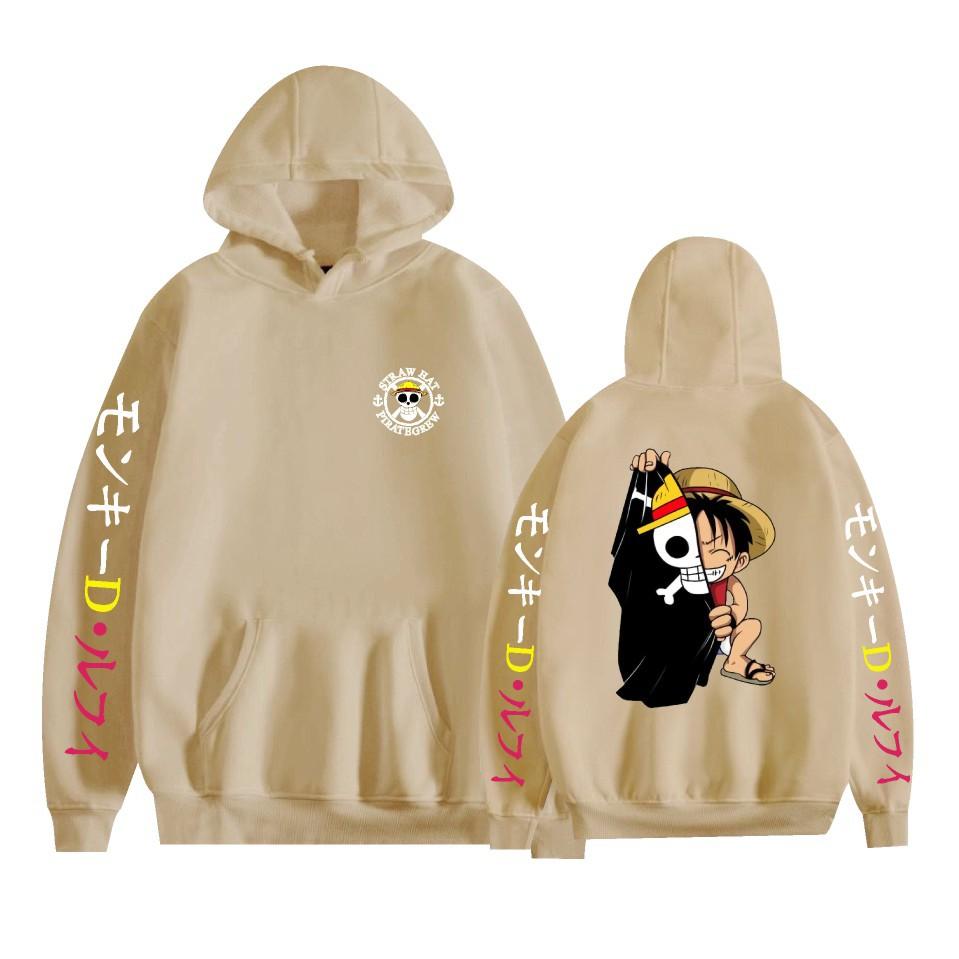 ONE PIECE Hoodies Graphic Printed Sweatshirts Casual Long Sleeve Tops for Men Women