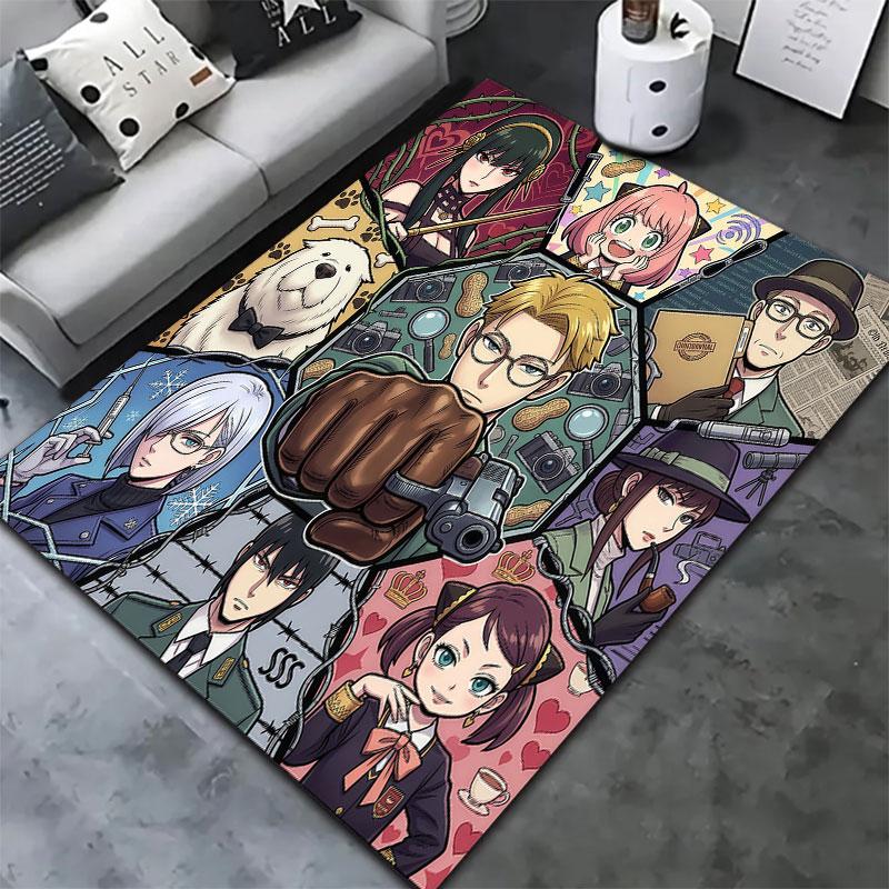 Spy Family Carpet Rug For Living Room Bedroom Home Sofa Decoration Kids Play Nonslip Floor Mat