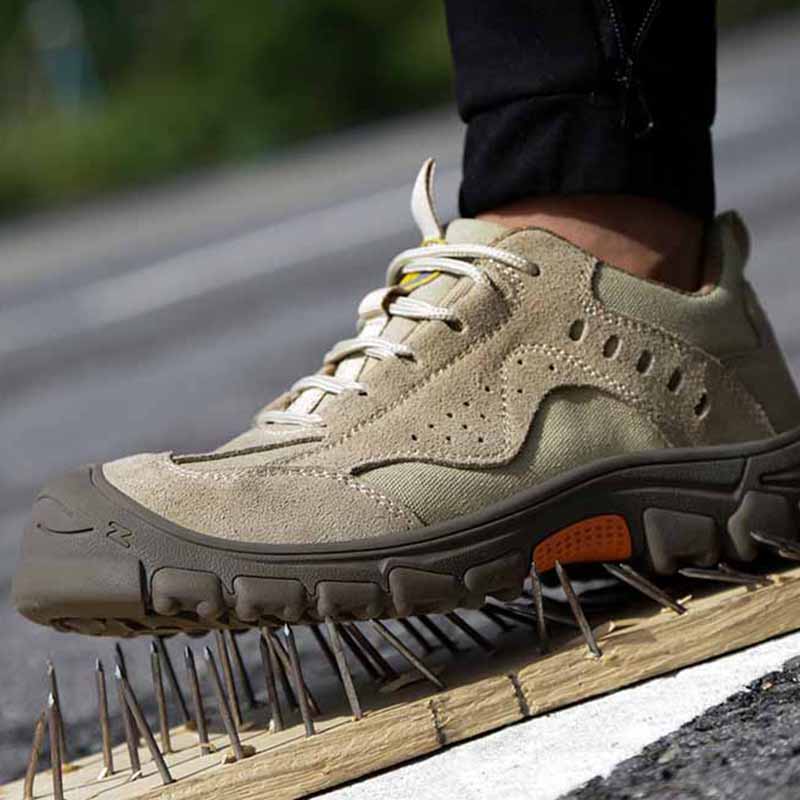 Oulylan Summer New Unisex Safety Shoes Men Work Sneakers Indestructible Safety Boots Women Shoes Men Steel Toe Shoes Sport Style