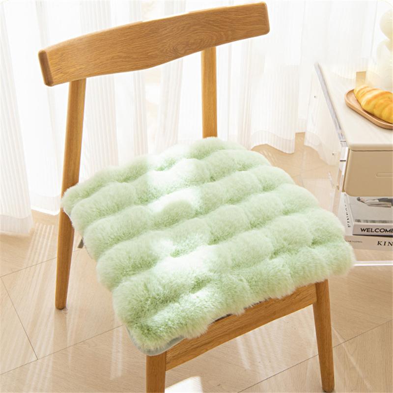 Pătrat de culoare solidă, iarnă, îngroșată, de pluș, pernă de scaun caldă, pernă de scaun, pernă de sufragerie, pernă de stofa, toamnă, iarnă, decorațiuni pentru casă