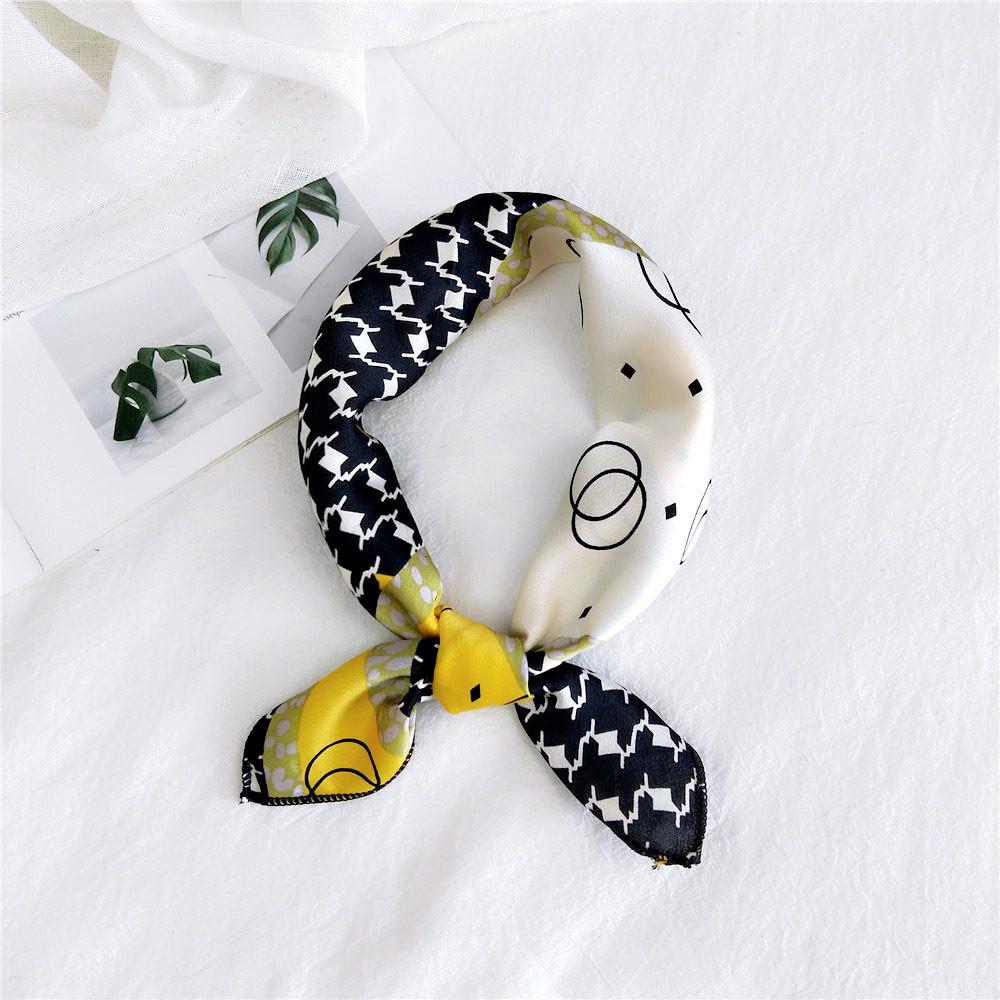 50 Seiden-Carrés: Vielseitige Frühlings-/Sommer-Halstücher für Damen - Koreanischer Stil