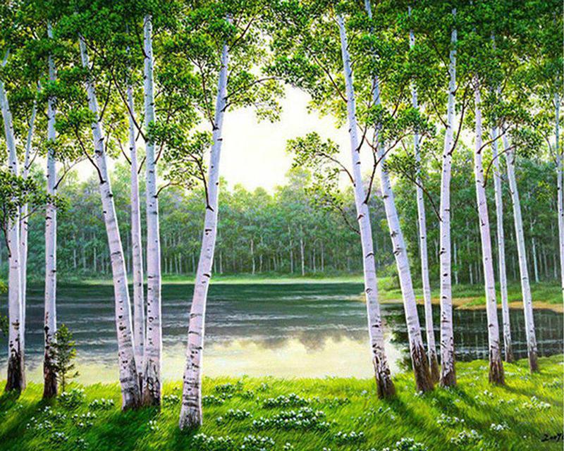 

Алмазная картина «Лунный свет на озере» 5D DIY Алмазная вышивка крестиком Пейзаж Женщины и волк Животные Алмазная мозаика Домашний декор Full Square 20X30CM светло-синий