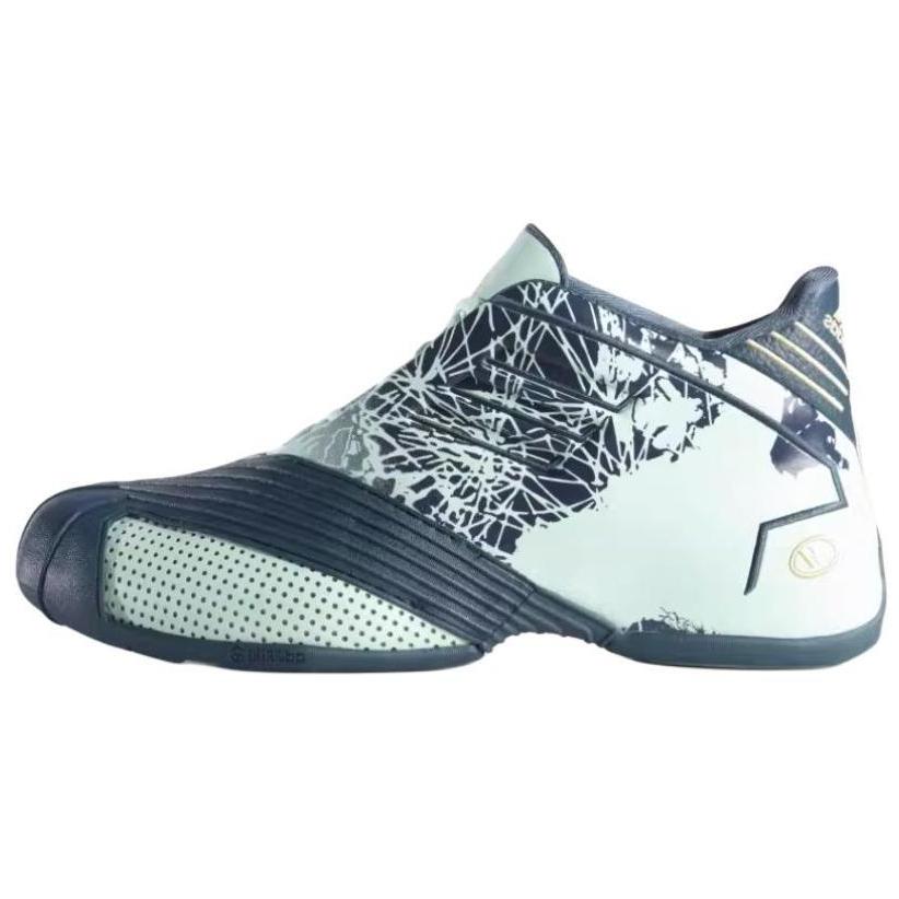 Adidas T Mac 1 Comfortable Versatile Non-Slip Durable Mid-Top Basketball Shoes Men Sneakers Graphite-Green B49762