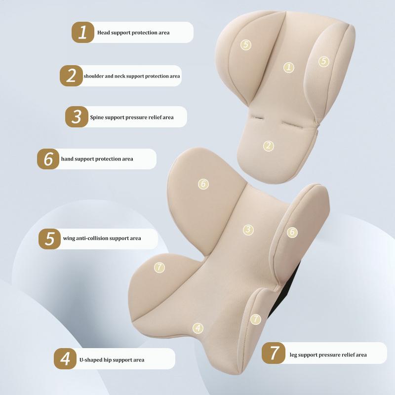 Baby Car Seat Insert Carseat Head & Body Support Head Neck Seat Insert Pad for Body Support Extra Soft Head and Body Support