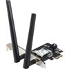 Asus AX1800 PCIe WiFi Adapter (PCE-AX1800) - WiFi 6, Bluetooth 5.2, Ultra-Low Latency Wireless, 2 External Antennas, Total Data Rate Up To 1800Mbps, W