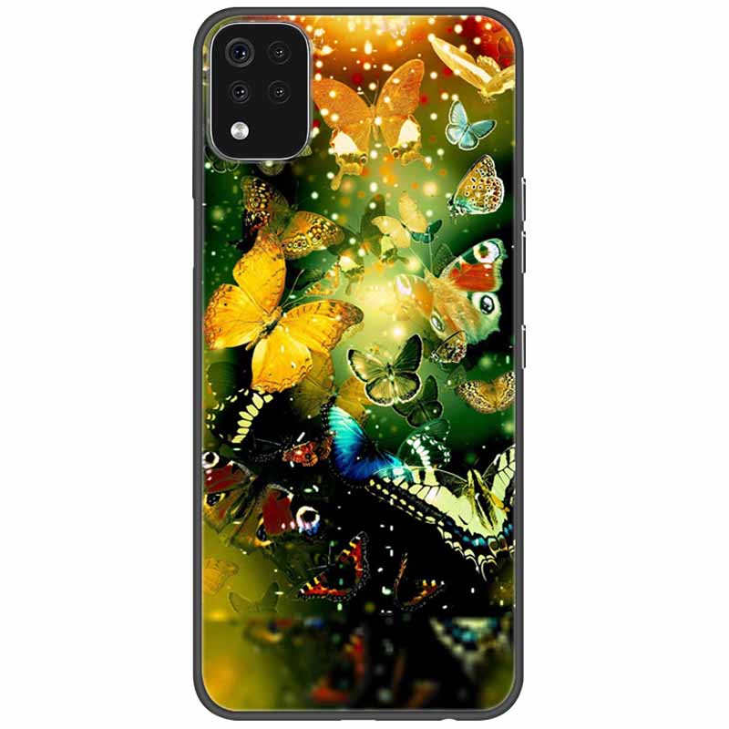 Phone Case For LG K42 K52 K62 Q52 Case Soft Painted Wolf Silicone Black Covers For LG K62 Cases K 42 Shockproof Funda for LGK52