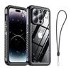 IP68 Submersible Shield Waterproof Case for IPhone 17 16 15 14 13 Built-in Screen Protector Military-Grade Armor Full-Body Cover