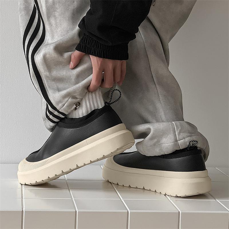 3666 Winter Waterproof Snow Boots for Men and Women Couples Thick-soled Heightened Piled Thickened Low-top Cotton Shoes Men's Shoes