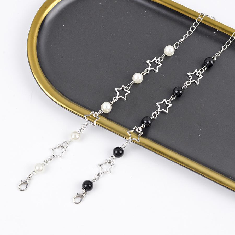 2 Pcs Bohemian Style Faux Pearl and Star Chain Bracelets