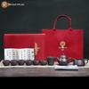 Fan Linqiang Pan-style Zisha Teapot Tea Set
