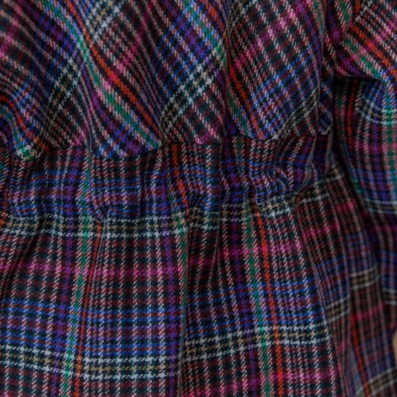 Maxza Multi Check Hood Half Handmade Coat Cc10hc305on