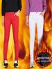 Women's Slimming Elastic Fleece-Lined Winter Jeans - Candy Color, Versatile Pencil Pants