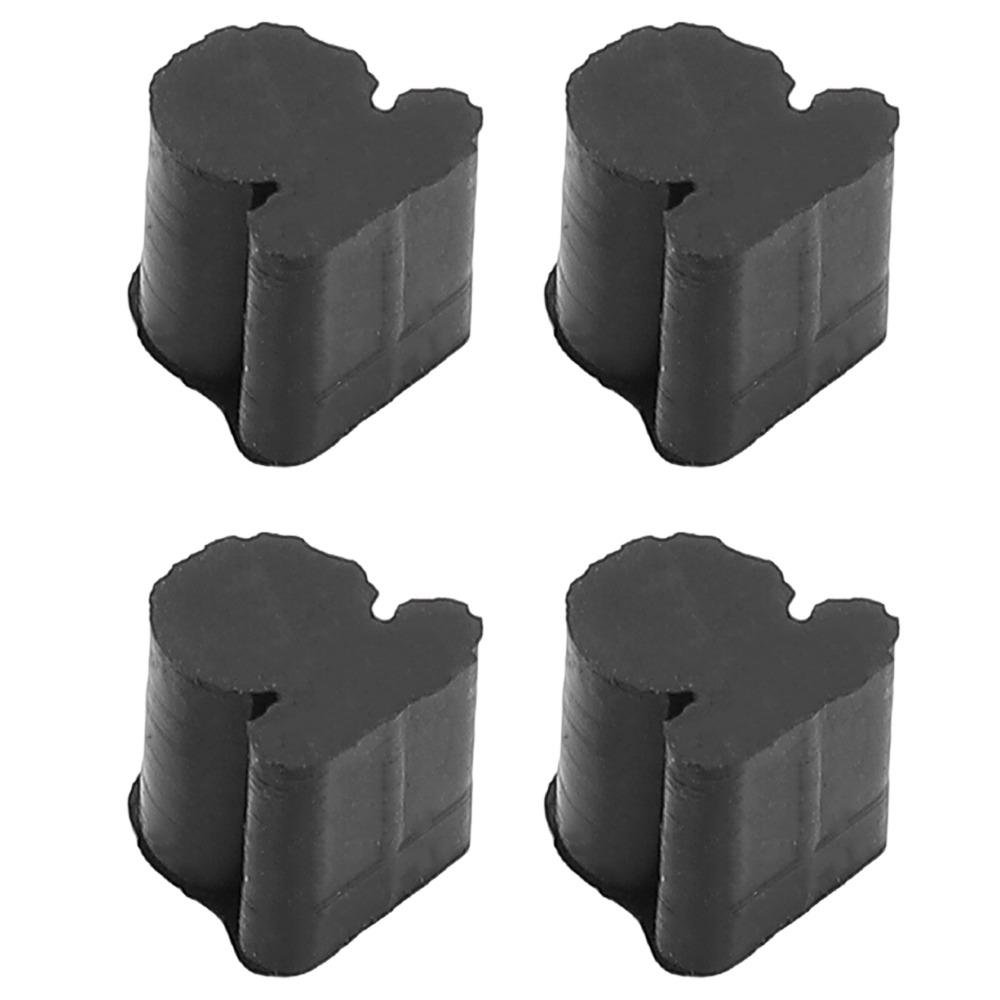 12 Stück Schwarzes Hupenkolben-Gummi-Pad Silikon Geräuschresistentes Ventil-Pad für Trompete