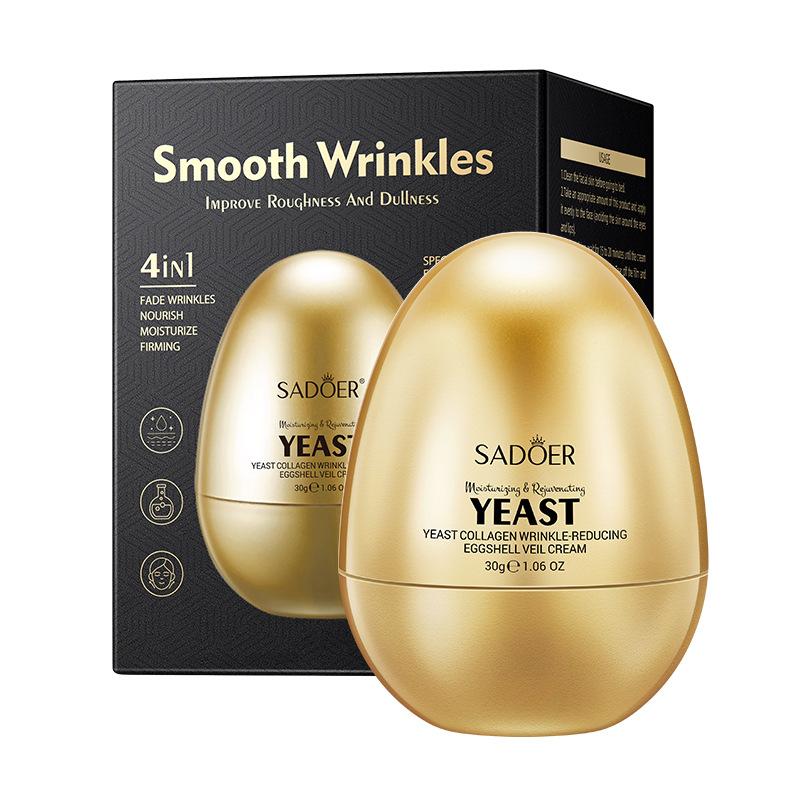 Yeast Collagen Veil Cream 30g Egg Shell Light Pattern Moisturizing Cream Skin Care Products 30G