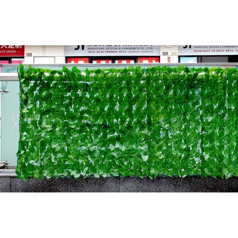 Faux Leaf Ivy Artificial Hedge Fence Privacy Screening Garden Wall Green Cover