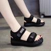 Sports Sandals Women's Summer New Wedge Heel Fashion Muffin Shoes Platform Sole Outer Wear Beach Shoes Women