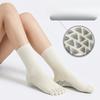 Spring and Summer Fitness Sports Socks Yoga Solid Color Simple Style Pilates Socks Glued Anti-Slip Five-Finger Socks