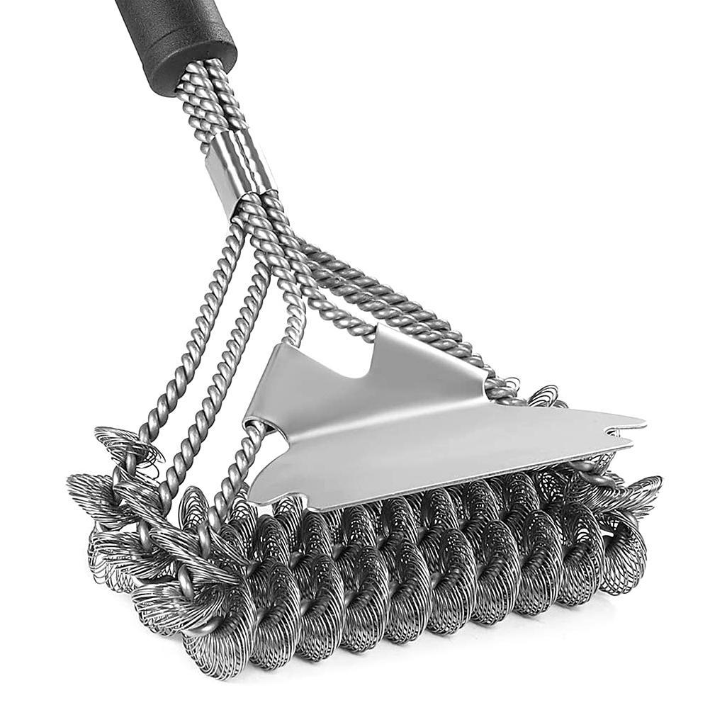 Stainless Steel Grill Brush and Scraper Bristle Free Barbecue Brush for Gas Charcoal Infrared Porcelain Steel Grill
