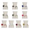 Decorative Rose Flower Rope Belts DIY Woven Waistband Strap Fabric Belt  For Women Lady Girl