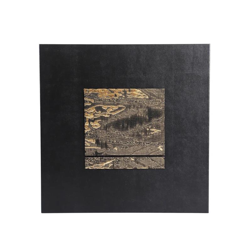 Gilded Fabric Hanging Painting Modern Wall Hanging Paintings Living Room Background Display Abstract Artwork Relief Wall Picture