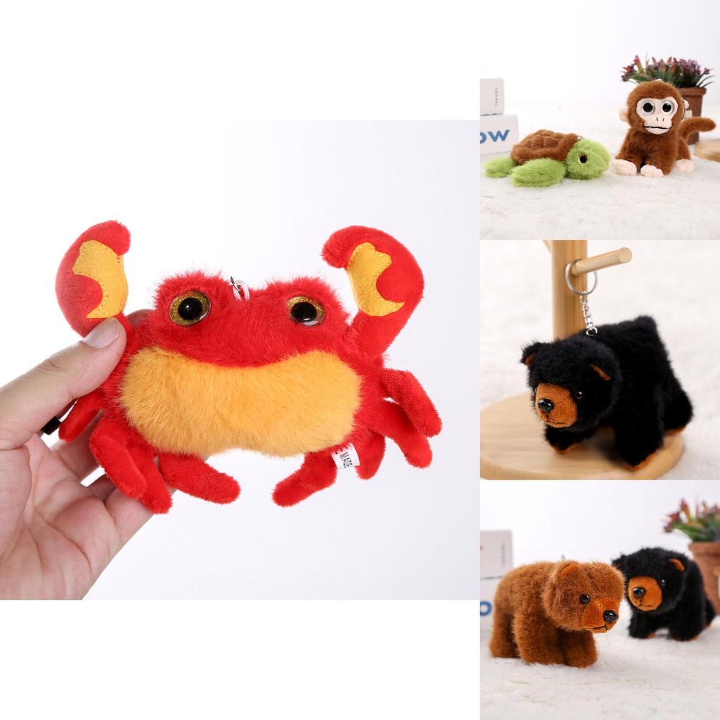 Underwater Animal Plush Keychain With Pp Cotton Filling For Girls Gift And Bag Decoration