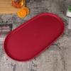 Stackable Fruit Plate Oval Shaped Reusable Dessert Tray Thickened Food Serving Platter for Camping