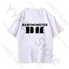 KPOP Babymonster T Shirt Women Unisex Summer Cotton Short Sleeve Tee Tops Korean Fashion Popular Loose Tshirt For Fans Clothes