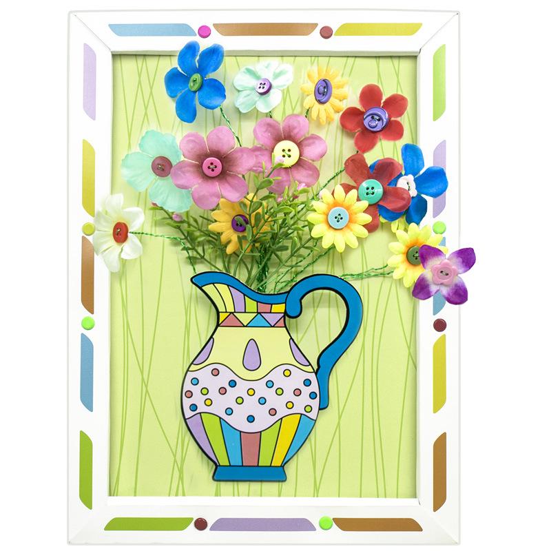 Kids' DIY Pipe Cleaner Flower Bouquet Kit - Ideal for Kindergarten Crafts & Holiday Gifts