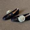 Sheepskin version~ French soft-soled flower shallow mouth single shoes women's 2025 autumn evening shoes versatile Mary Jane single shoes