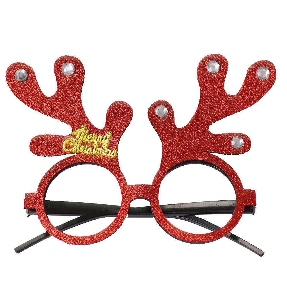 Handmade Plastic Colorful Christmas Glasses Perfect For Kids Featuring Cheerful Santa And Designs Reindeer