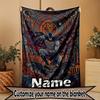 Custom Name Personalized Batman Print Blanket, Home Decor, Bedroom, Sofa, Camping, Couch, Gifts for Birthday Christmas