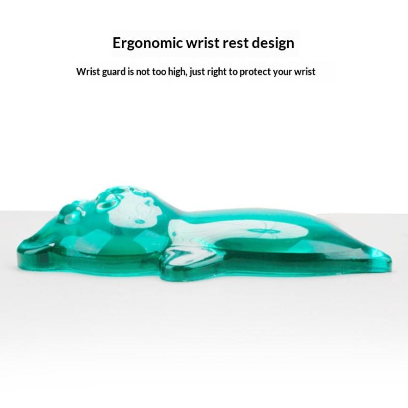 1 stk Klar Sød Bjørn Mus Håndledsstøtte Ergonomisk Silikone Gel Mus Håndledsstøtte til Tastatur og Spil