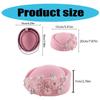 Rhinestone Flower Fascinator Hat for Teaparty Cocktail Party Female Pillbox Hat Roleplay Bowler Hat for Formal Occasion