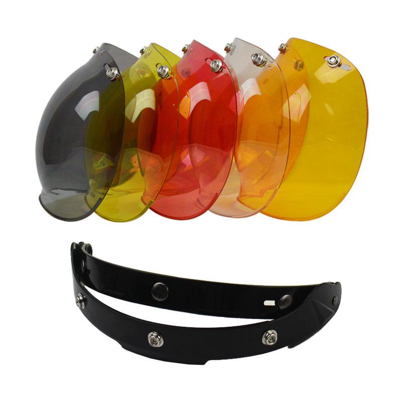 Retro Helmet Bubble Glasses Goggles 3/4 Helmet Bobo Glasses Half Helmet Windproof Universal Transparent Lenses Sunglasses
