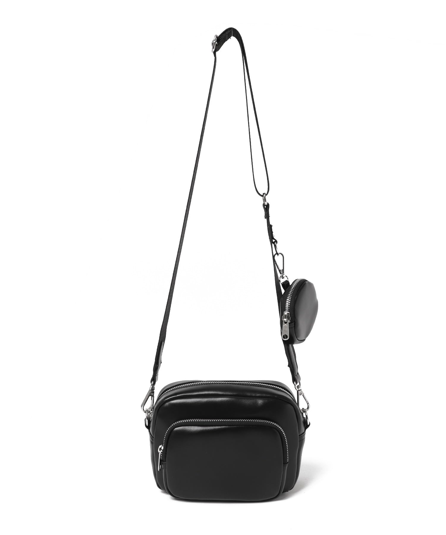 

Shoulder Bag Circle with Pouch Square Shoulder Girly Bag F Black [WEGO] Women s чорний