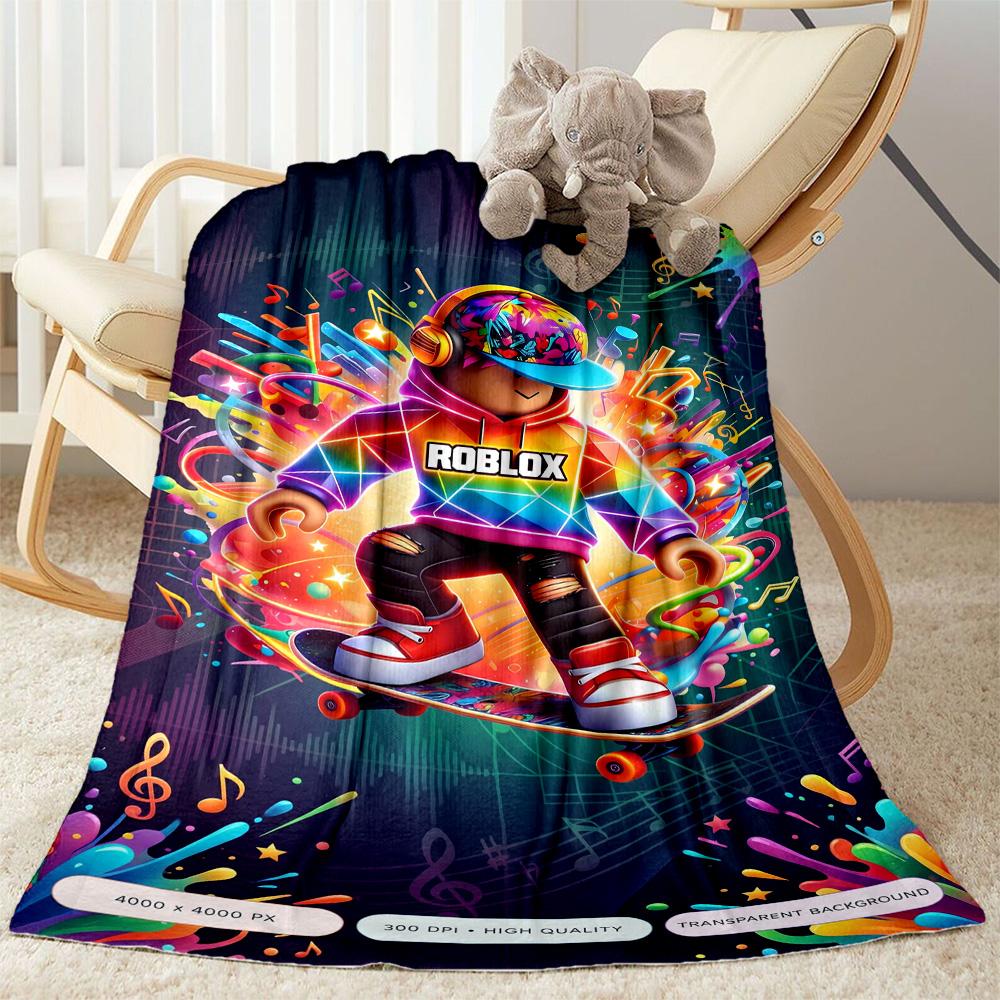 Roblox 379 Blanket Comfortable Perfect for Chair Picnics Seaside All-Season Use Stylish Decor Gifts For Family Or Friends