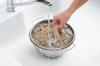Yoshikawa Colander Bowl Stainless Deep Colander with SJ1992 Easy-Drain & Set, Steel, Bowl, Handle, Tsubame-Sanjo, Japan,